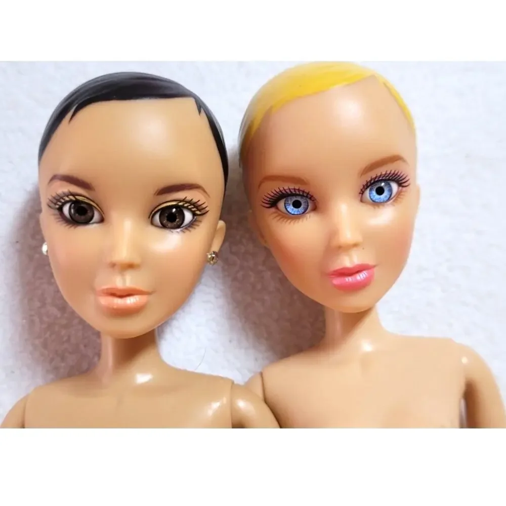 Vintage 2009 Spin Master Liv Dolls Alexis Katie Lot Bald Body Jointed Nude
